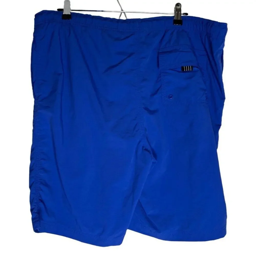 Lands’ End Mens Swim Trunks L 36-38 Royal Blue Mesh Lined Shorts